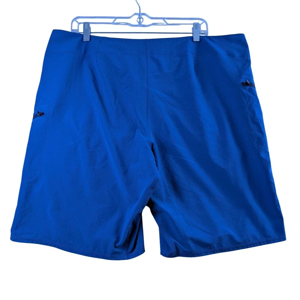 5.11 Tactical Board Shorts‎ Mens 38 Blue Ripstop Stretch Zipper Pockets